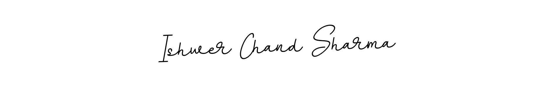 Make a beautiful signature design for name Ishwer Chand Sharma. With this signature (BallpointsItalic-DORy9) style, you can create a handwritten signature for free. Ishwer Chand Sharma signature style 11 images and pictures png