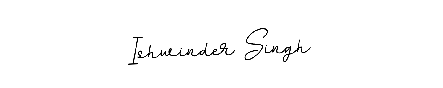 Make a beautiful signature design for name Ishwinder Singh. With this signature (BallpointsItalic-DORy9) style, you can create a handwritten signature for free. Ishwinder Singh signature style 11 images and pictures png