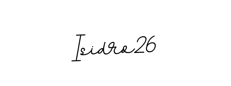 Design your own signature with our free online signature maker. With this signature software, you can create a handwritten (BallpointsItalic-DORy9) signature for name Isidro26. Isidro26 signature style 11 images and pictures png