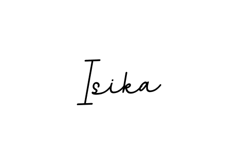 Use a signature maker to create a handwritten signature online. With this signature software, you can design (BallpointsItalic-DORy9) your own signature for name Isika. Isika signature style 11 images and pictures png