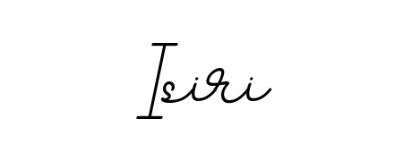 Try this chic Isiri handwritten sign style. Using BallpointsItalic-DORy9 font elements, it gives your name a sleek, memorable identity. Isiri signature style 11 images and pictures png