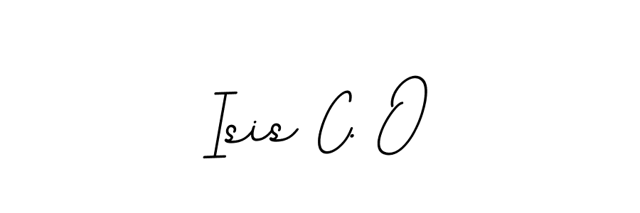 Design your own signature with our free online signature maker. With this signature software, you can create a handwritten (BallpointsItalic-DORy9) signature for name Isis C. O. Isis C. O signature style 11 images and pictures png