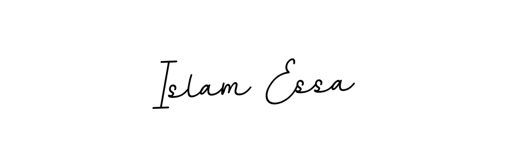 How to make Islam Essa name signature. Use BallpointsItalic-DORy9 style for creating short signs online. This is the latest handwritten sign. Islam Essa signature style 11 images and pictures png