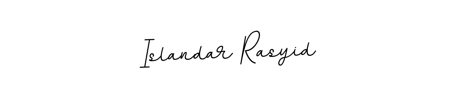 Make a beautiful signature design for name Islandar Rasyid. With this signature (BallpointsItalic-DORy9) style, you can create a handwritten signature for free. Islandar Rasyid signature style 11 images and pictures png