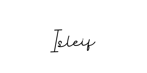 Design your own signature with our free online signature maker. With this signature software, you can create a handwritten (BallpointsItalic-DORy9) signature for name Isleif. Isleif signature style 11 images and pictures png