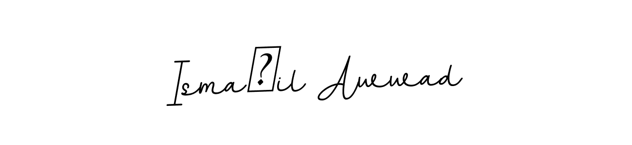 It looks lik you need a new signature style for name Isma`il Awwad. Design unique handwritten (BallpointsItalic-DORy9) signature with our free signature maker in just a few clicks. Isma`il Awwad signature style 11 images and pictures png