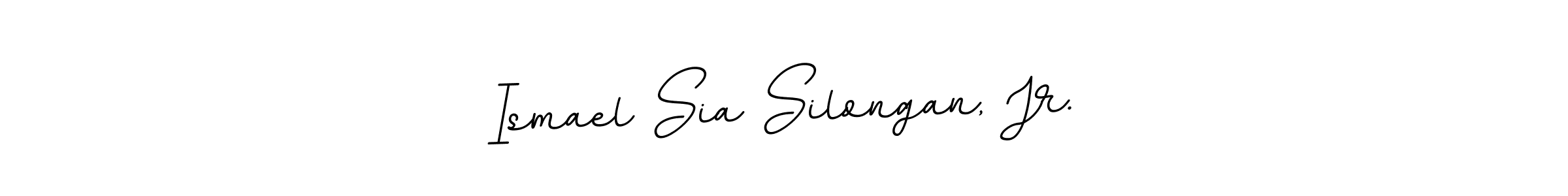 The best way (BallpointsItalic-DORy9) to make a short signature is to pick only two or three words in your name. The name Ismael Sia Silongan, Jr. include a total of six letters. For converting this name. Ismael Sia Silongan, Jr. signature style 11 images and pictures png