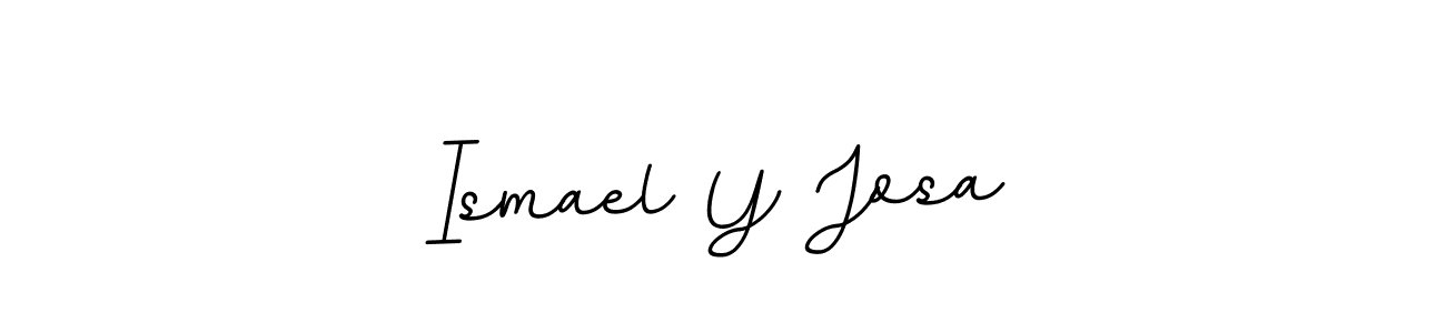 Design your own signature with our free online signature maker. With this signature software, you can create a handwritten (BallpointsItalic-DORy9) signature for name Ismael Y Josa. Ismael Y Josa signature style 11 images and pictures png