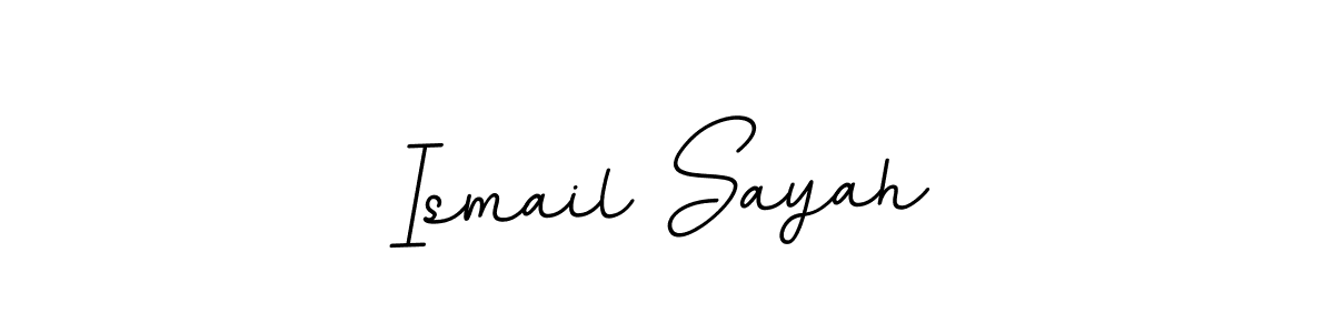 The best way (BallpointsItalic-DORy9) to make a short signature is to pick only two or three words in your name. The name Ismail Sayah include a total of six letters. For converting this name. Ismail Sayah signature style 11 images and pictures png