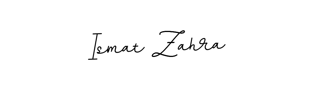 How to make Ismat Zahra name signature. Use BallpointsItalic-DORy9 style for creating short signs online. This is the latest handwritten sign. Ismat Zahra signature style 11 images and pictures png