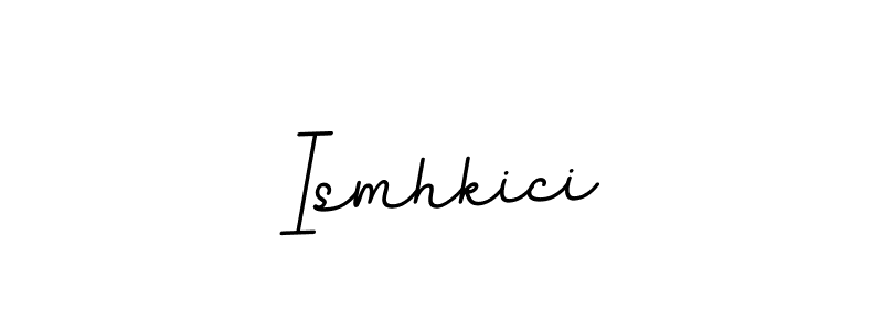 The best way (BallpointsItalic-DORy9) to make a short signature is to pick only two or three words in your name. The name Ismhkici include a total of six letters. For converting this name. Ismhkici signature style 11 images and pictures png