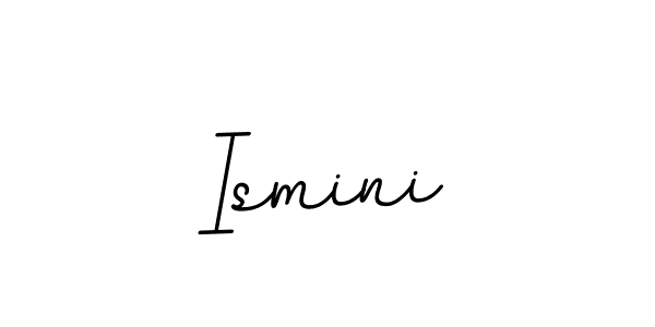 Use a signature maker to create a handwritten signature online. With this signature software, you can design (BallpointsItalic-DORy9) your own signature for name Ismini. Ismini signature style 11 images and pictures png