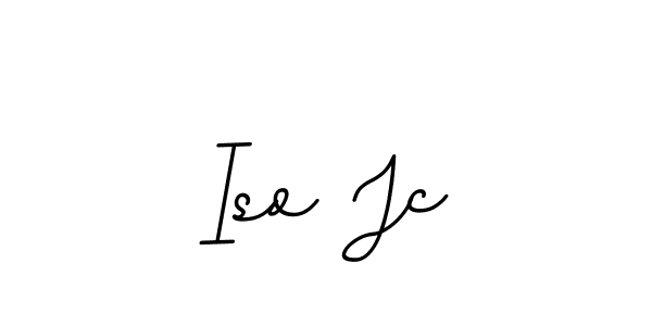 Iso Jc stylish signature style. Best Handwritten Sign (BallpointsItalic-DORy9) for my name. Handwritten Signature Collection Ideas for my name Iso Jc. Iso Jc signature style 11 images and pictures png