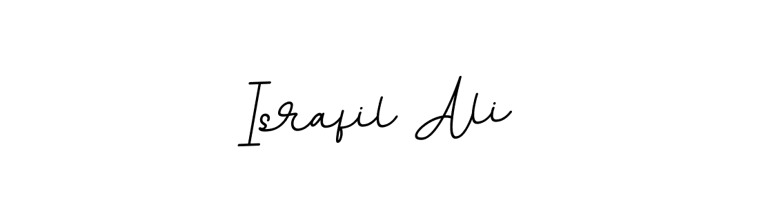 Use a signature maker to create a handwritten signature online. With this signature software, you can design (BallpointsItalic-DORy9) your own signature for name Israfil Ali. Israfil Ali signature style 11 images and pictures png