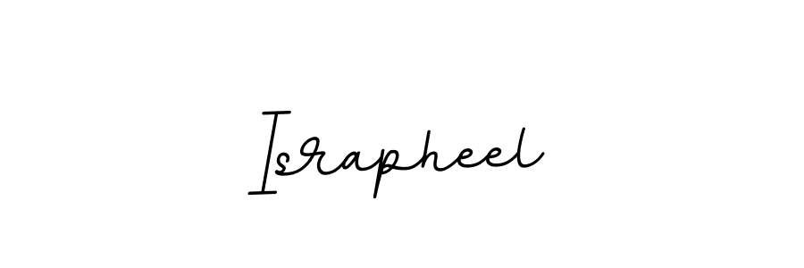 Design your own signature with our free online signature maker. With this signature software, you can create a handwritten (BallpointsItalic-DORy9) signature for name Israpheel. Israpheel signature style 11 images and pictures png