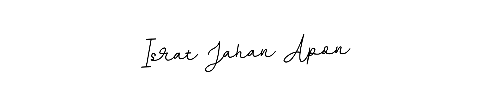 It looks lik you need a new signature style for name Israt Jahan Apon. Design unique handwritten (BallpointsItalic-DORy9) signature with our free signature maker in just a few clicks. Israt Jahan Apon signature style 11 images and pictures png