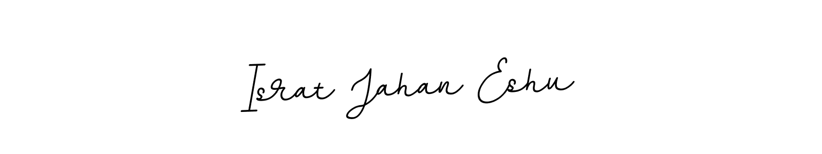 Design your own signature with our free online signature maker. With this signature software, you can create a handwritten (BallpointsItalic-DORy9) signature for name Israt Jahan Eshu. Israt Jahan Eshu signature style 11 images and pictures png