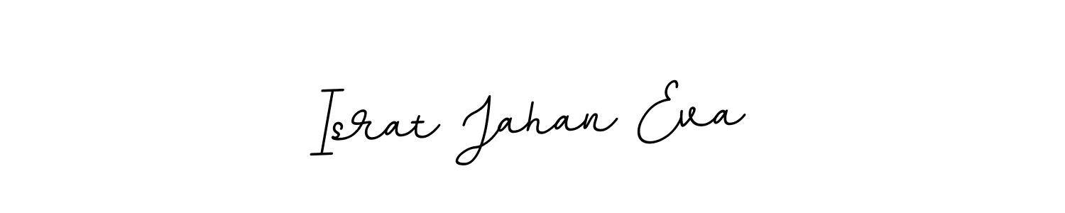 Create a beautiful signature design for name Israt Jahan Eva. With this signature (BallpointsItalic-DORy9) fonts, you can make a handwritten signature for free. Israt Jahan Eva signature style 11 images and pictures png