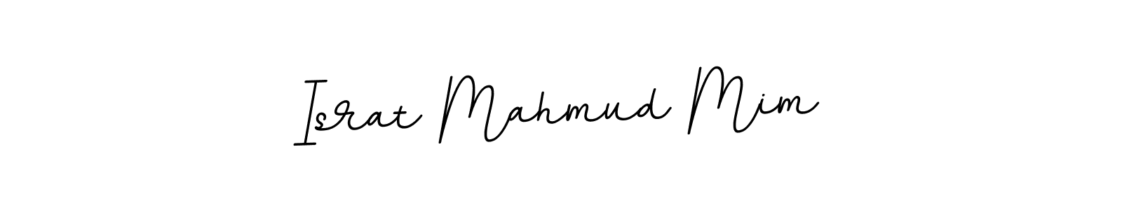 Use a signature maker to create a handwritten signature online. With this signature software, you can design (BallpointsItalic-DORy9) your own signature for name Israt Mahmud Mim. Israt Mahmud Mim signature style 11 images and pictures png