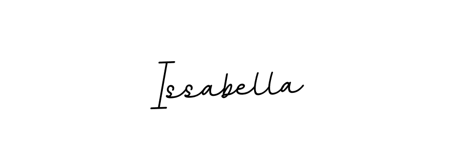 Use a signature maker to create a handwritten signature online. With this signature software, you can design (BallpointsItalic-DORy9) your own signature for name Issabella. Issabella signature style 11 images and pictures png