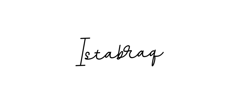 How to make Istabraq name signature. Use BallpointsItalic-DORy9 style for creating short signs online. This is the latest handwritten sign. Istabraq signature style 11 images and pictures png