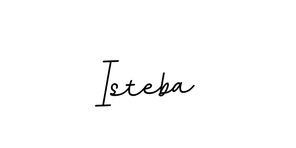 How to make Isteba name signature. Use BallpointsItalic-DORy9 style for creating short signs online. This is the latest handwritten sign. Isteba signature style 11 images and pictures png