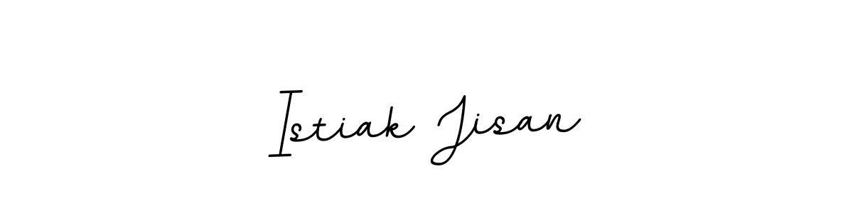 Make a beautiful signature design for name Istiak Jisan. With this signature (BallpointsItalic-DORy9) style, you can create a handwritten signature for free. Istiak Jisan signature style 11 images and pictures png