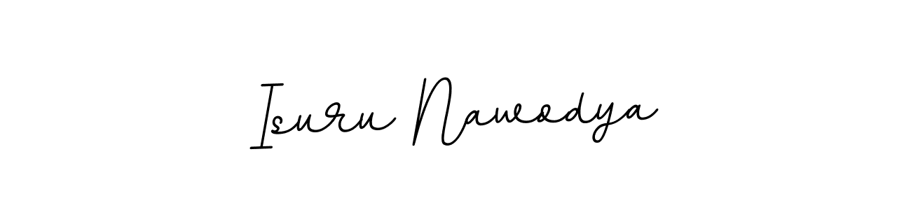 Make a beautiful signature design for name Isuru Nawodya. With this signature (BallpointsItalic-DORy9) style, you can create a handwritten signature for free. Isuru Nawodya signature style 11 images and pictures png