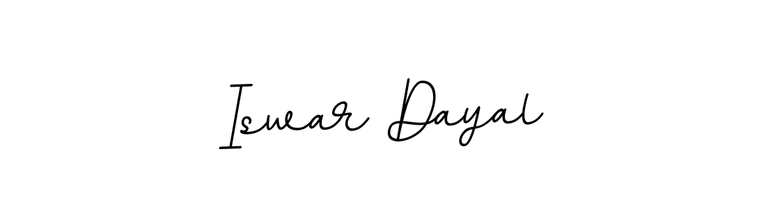How to make Iswar Dayal name signature. Use BallpointsItalic-DORy9 style for creating short signs online. This is the latest handwritten sign. Iswar Dayal signature style 11 images and pictures png