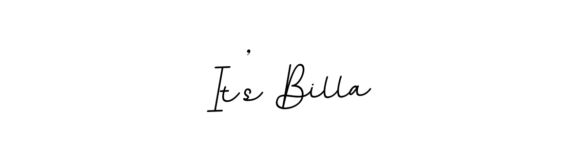 Design your own signature with our free online signature maker. With this signature software, you can create a handwritten (BallpointsItalic-DORy9) signature for name It’s Billa. It’s Billa signature style 11 images and pictures png