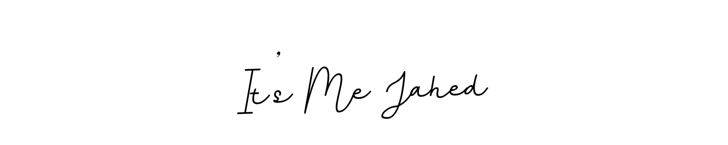 How to make It’s Me Jahed name signature. Use BallpointsItalic-DORy9 style for creating short signs online. This is the latest handwritten sign. It’s Me Jahed signature style 11 images and pictures png