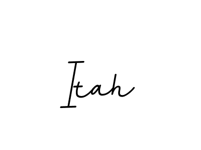 Use a signature maker to create a handwritten signature online. With this signature software, you can design (BallpointsItalic-DORy9) your own signature for name Itah. Itah signature style 11 images and pictures png