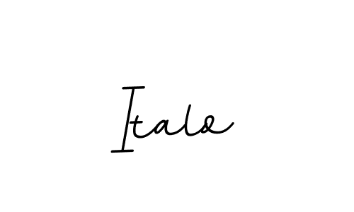 Design your own signature with our free online signature maker. With this signature software, you can create a handwritten (BallpointsItalic-DORy9) signature for name Italo. Italo signature style 11 images and pictures png