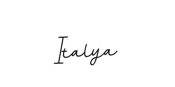 You should practise on your own different ways (BallpointsItalic-DORy9) to write your name (Italya) in signature. don't let someone else do it for you. Italya signature style 11 images and pictures png