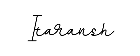 A dynamic signature style for Itaransh using BallpointsItalic-DORy9 script. Designed to look authentic, handwritten, and professional. Itaransh signature style 11 images and pictures png