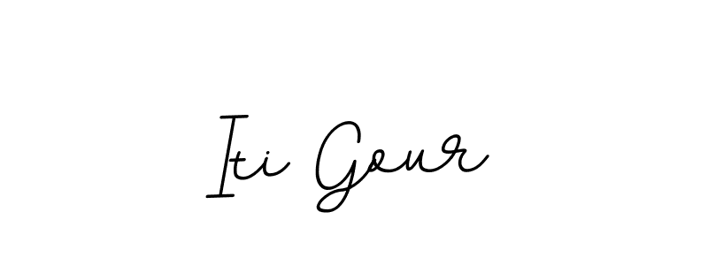 Make a beautiful signature design for name Iti Gour. With this signature (BallpointsItalic-DORy9) style, you can create a handwritten signature for free. Iti Gour signature style 11 images and pictures png