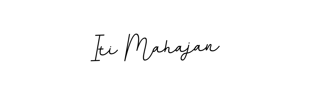 Create a beautiful signature design for name Iti Mahajan. With this signature (BallpointsItalic-DORy9) fonts, you can make a handwritten signature for free. Iti Mahajan signature style 11 images and pictures png