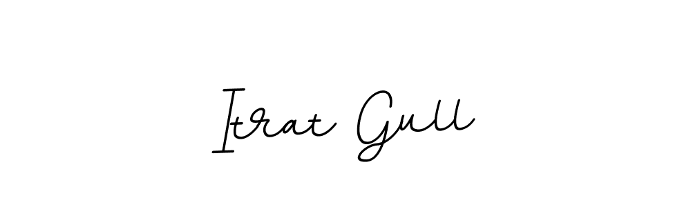 Design your own signature with our free online signature maker. With this signature software, you can create a handwritten (BallpointsItalic-DORy9) signature for name Itrat Gull. Itrat Gull signature style 11 images and pictures png