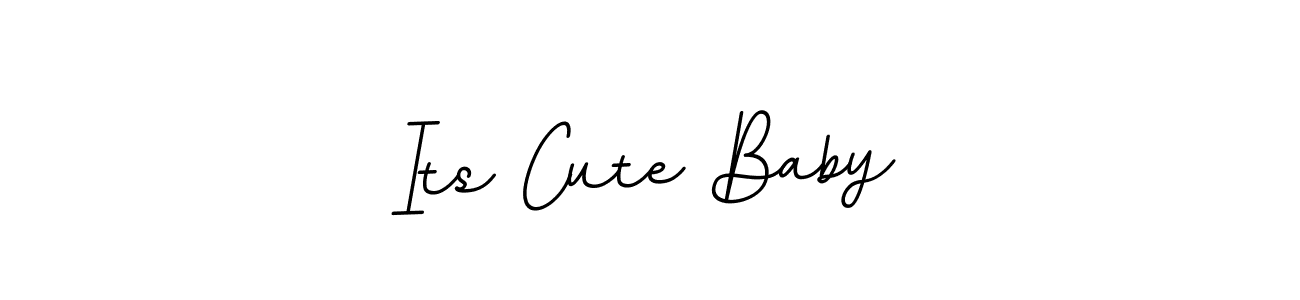 Create a beautiful signature design for name Its Cute Baby. With this signature (BallpointsItalic-DORy9) fonts, you can make a handwritten signature for free. Its Cute Baby signature style 11 images and pictures png