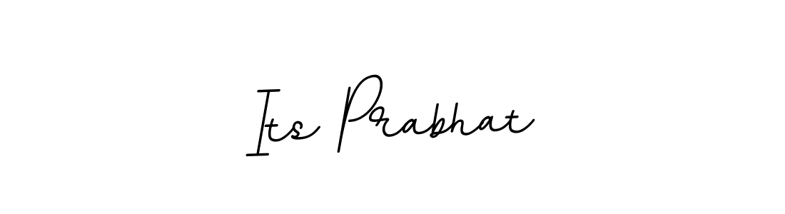 How to make Its Prabhat name signature. Use BallpointsItalic-DORy9 style for creating short signs online. This is the latest handwritten sign. Its Prabhat signature style 11 images and pictures png