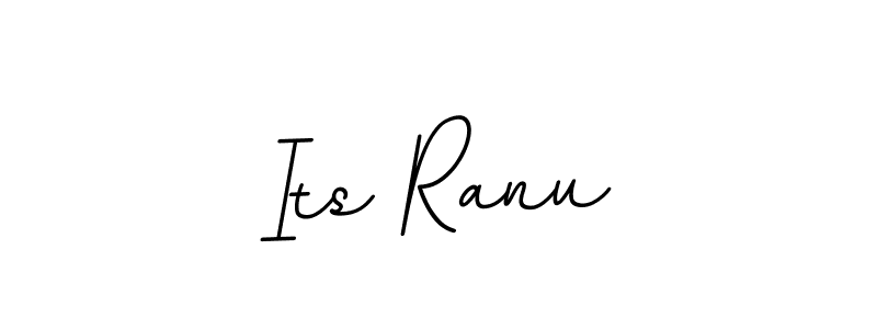 How to make Its Ranu name signature. Use BallpointsItalic-DORy9 style for creating short signs online. This is the latest handwritten sign. Its Ranu signature style 11 images and pictures png