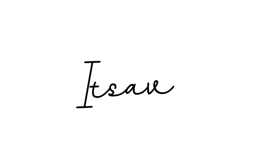 How to make Itsav name signature. Use BallpointsItalic-DORy9 style for creating short signs online. This is the latest handwritten sign. Itsav signature style 11 images and pictures png