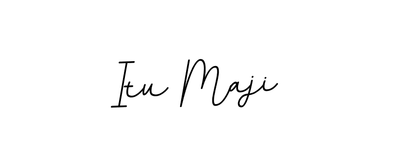 The best way (BallpointsItalic-DORy9) to make a short signature is to pick only two or three words in your name. The name Itu Maji include a total of six letters. For converting this name. Itu Maji signature style 11 images and pictures png