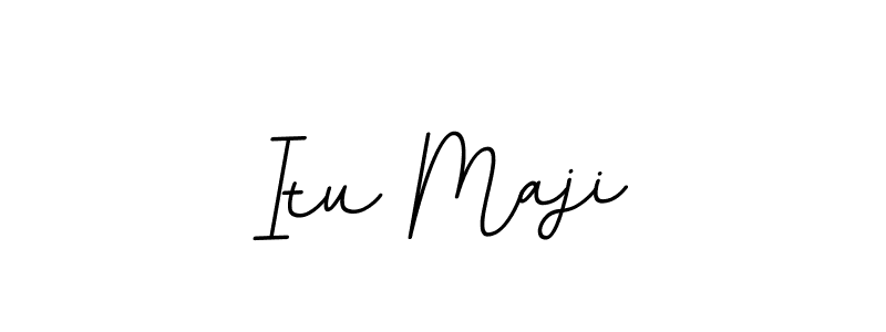 The best way (BallpointsItalic-DORy9) to make a short signature is to pick only two or three words in your name. The name Itu Maji include a total of six letters. For converting this name. Itu Maji signature style 11 images and pictures png