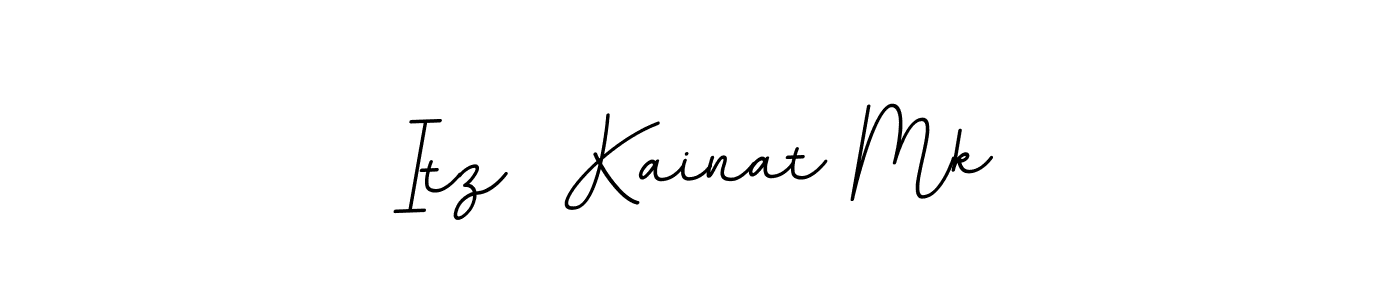 Design your own signature with our free online signature maker. With this signature software, you can create a handwritten (BallpointsItalic-DORy9) signature for name Itz  Kainat Mk. Itz  Kainat Mk signature style 11 images and pictures png