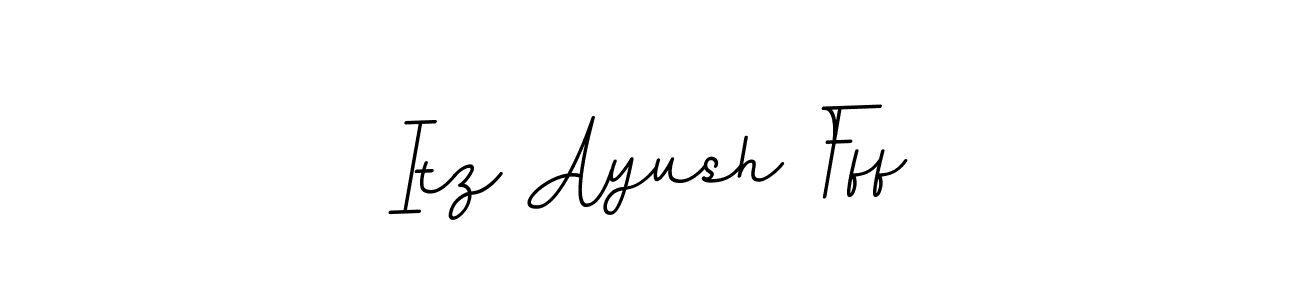 How to make Itz Ayush Fff name signature. Use BallpointsItalic-DORy9 style for creating short signs online. This is the latest handwritten sign. Itz Ayush Fff signature style 11 images and pictures png