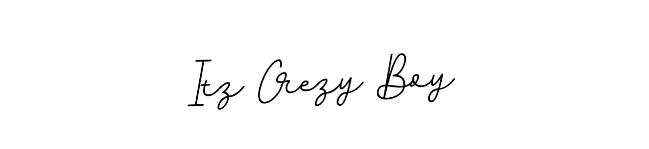 Itz Crezy Boy stylish signature style. Best Handwritten Sign (BallpointsItalic-DORy9) for my name. Handwritten Signature Collection Ideas for my name Itz Crezy Boy. Itz Crezy Boy signature style 11 images and pictures png