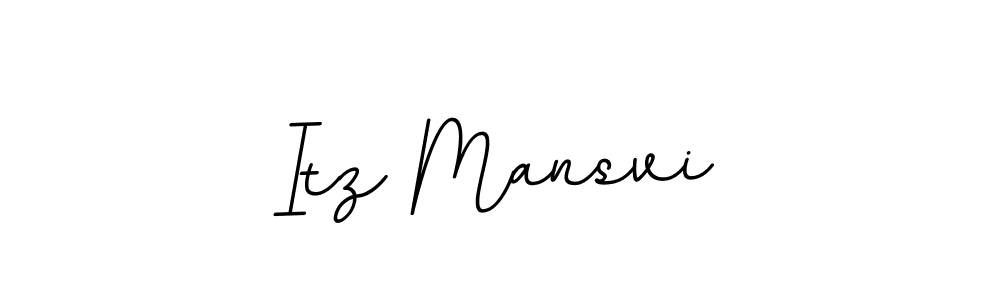 Make a beautiful signature design for name Itz Mansvi. With this signature (BallpointsItalic-DORy9) style, you can create a handwritten signature for free. Itz Mansvi signature style 11 images and pictures png