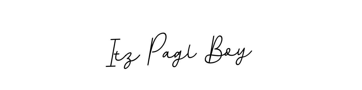 Use a signature maker to create a handwritten signature online. With this signature software, you can design (BallpointsItalic-DORy9) your own signature for name Itz Pagl Boy. Itz Pagl Boy signature style 11 images and pictures png