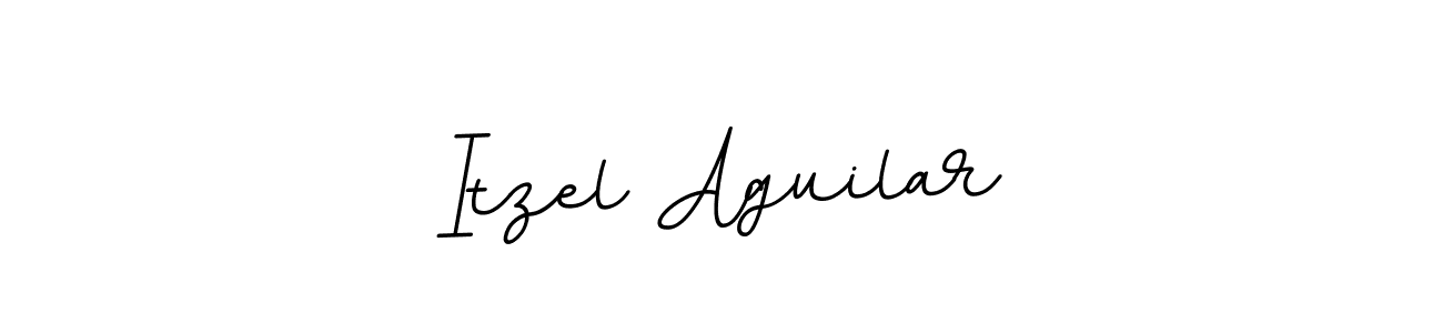 Itzel Aguilar stylish signature style. Best Handwritten Sign (BallpointsItalic-DORy9) for my name. Handwritten Signature Collection Ideas for my name Itzel Aguilar. Itzel Aguilar signature style 11 images and pictures png